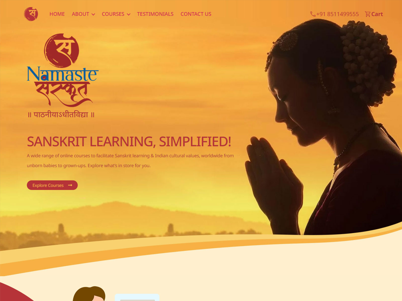 Online Course Booking Website Design